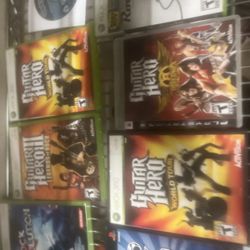 Xbox 360 Guitar Hero Games