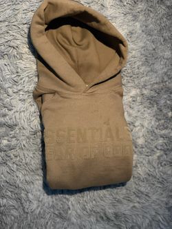 Fear of God ESSENTIALS Hoodie Brown/Taupe – Clean Condition