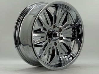 20" DIABLO Wheels style 843 20X8.5 CHROME finish 6 lug  6x5.5 / 6x139.7  #105C
