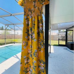 Yellow Spring Romper 