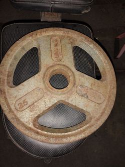 Single 25 lb Olympic weight plate weider