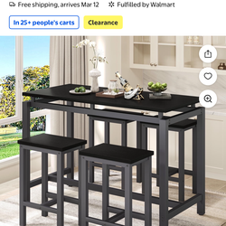 Counter Height Dining Table Set