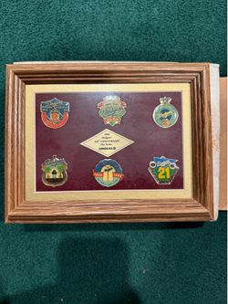A 1989 Dodge collector’s pin set