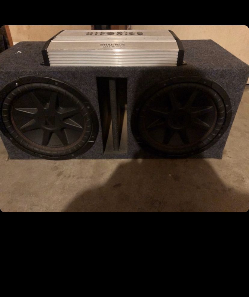Subwoofer 12” kicker with amp 1500wats