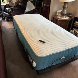 Adjustable Bed + Firm Gel Mattress - XL twin / Half a Split king