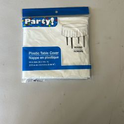 Round Plastic Table Cover