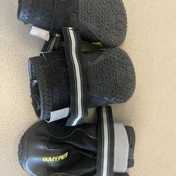 Dog Walking Shoes - Non Slip, Black Size 6/M