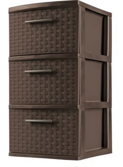 Brown 3 Tier Drawers
