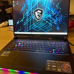 MSI Raider GE78HX Gaming Laptop – RTX 4070 | i7-13700HX | 2TB SSD | QHD+ 240Hz | Thunderbolt 4 | RGB