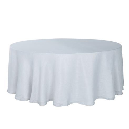 10 Round Silver Tablecloths 120”