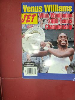 JET Magazine Venus Williams Wimbledon 2000