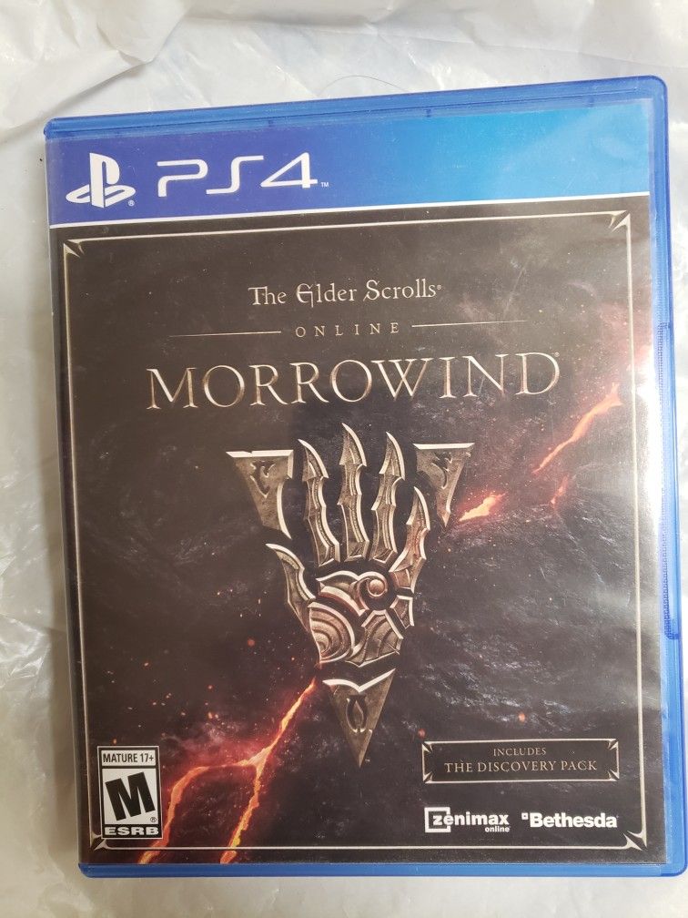 Elder Scrolls Online Morrowind Edition PS4 Great Condition
