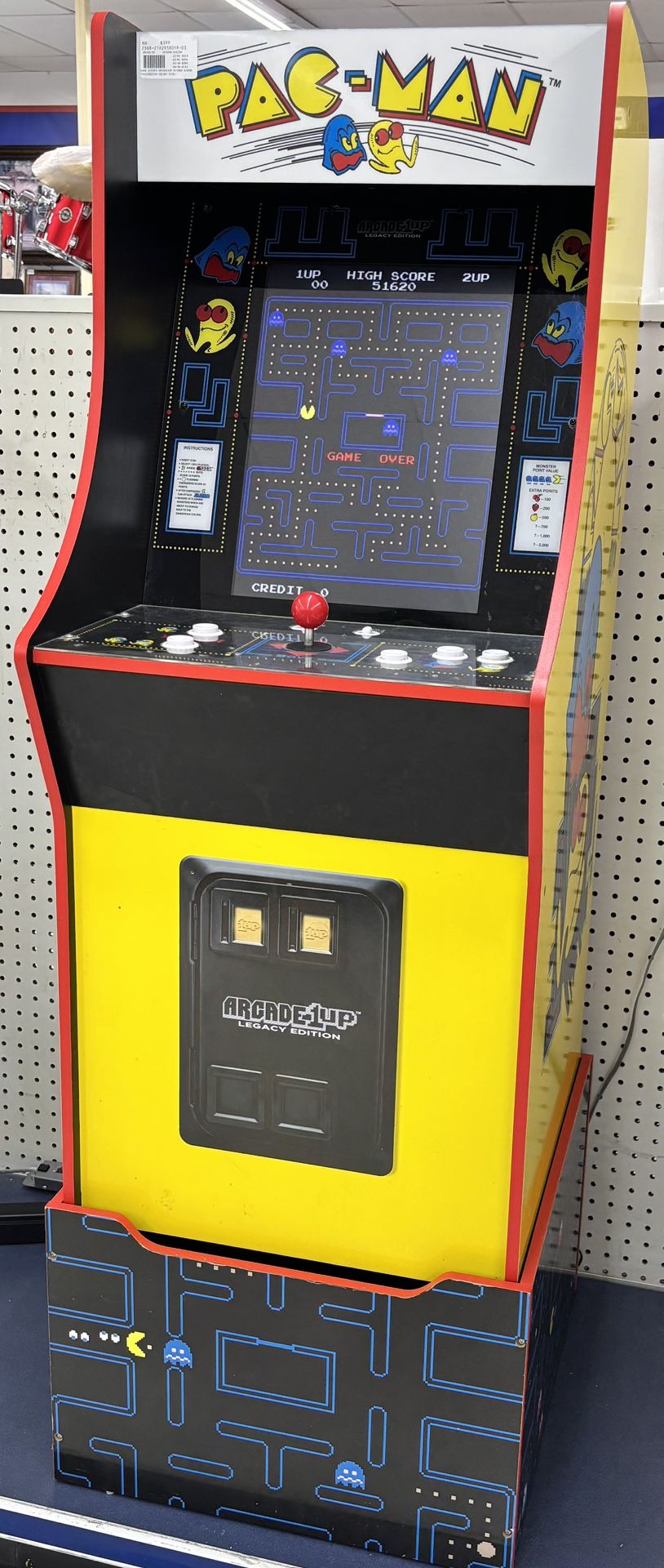 Pac-Man Arcade 1UP With Base