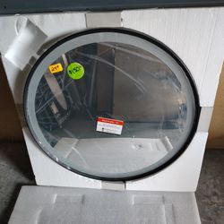 Bathroom LED Mirror Anti. Fog 24" Black Frame 