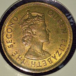1960 Hong Kong 10 Cent Coin