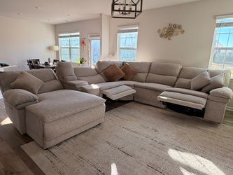 Luxury reclining sofa