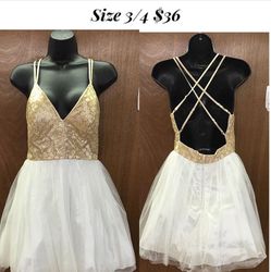 Size 3/4 Short Formal $36