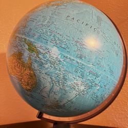 12” Rotating World Globe with Stand for Kids