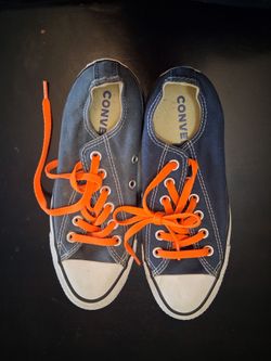 Converse blue/ orange womans size 8.5