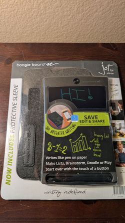 Boogie Board Jot 8.5 eWriter Reusable Writing Tablet with Protective Sleeve – NEW