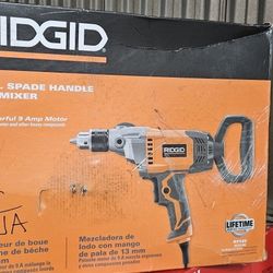 New RIDGID 1/2" spade handle Mud Mixer