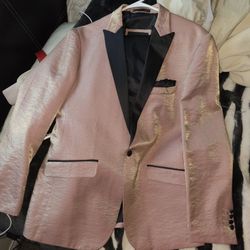 Rose Gold Blazer And Pants