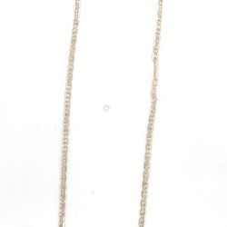 10kt Tri Color Gold Valentino Link