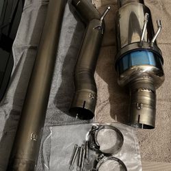 Evo X Cat Back Exhaust And Test Pipe 