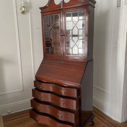 Antique Solid Wood Secretary Desk