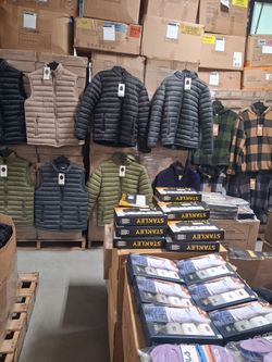 WHOLESALE CLOTHING BY, DOZENS, BOXES OR PALLETS,  VISIT US AT 2129 S WRIGHT ST SANTA ANA CA 92705 TUESDAY THROUGH FRIDAY 9AM TO 5:30PM