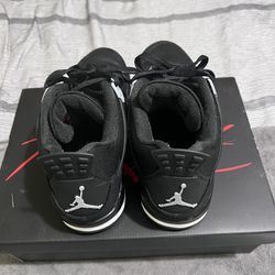 Air Jordan 4 Retro Black Canvas 