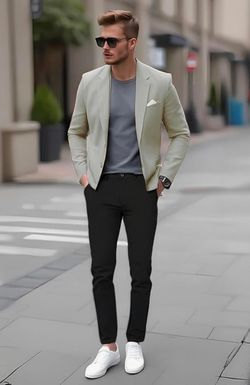 Men's Skinny Stretchy Khaki Pants Colored Pants Slim Fit Slacks Tapered Trousers