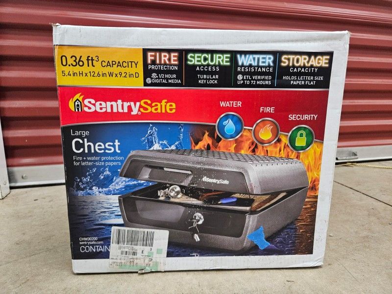 SentrySafe Fire-Resistant and Water-Resistant Box Safe