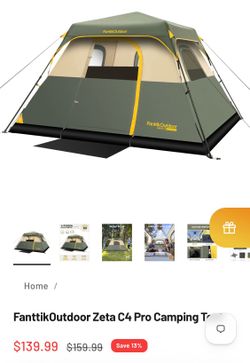 Instant camping tent