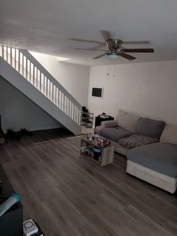 Couch with chaise lounge