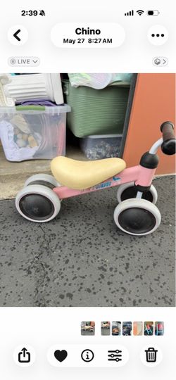 Toddler no pedal bike