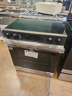 Samsung Bespoke 30 inch wide stove stainless steel
