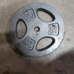 Qty (2) 25lb Weight 1"