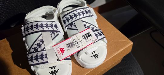 Kappa 222 Banda Mitel 2 Kids Sandals White Black