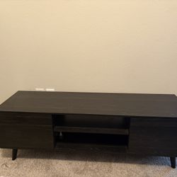 Wood entertainment Center Black