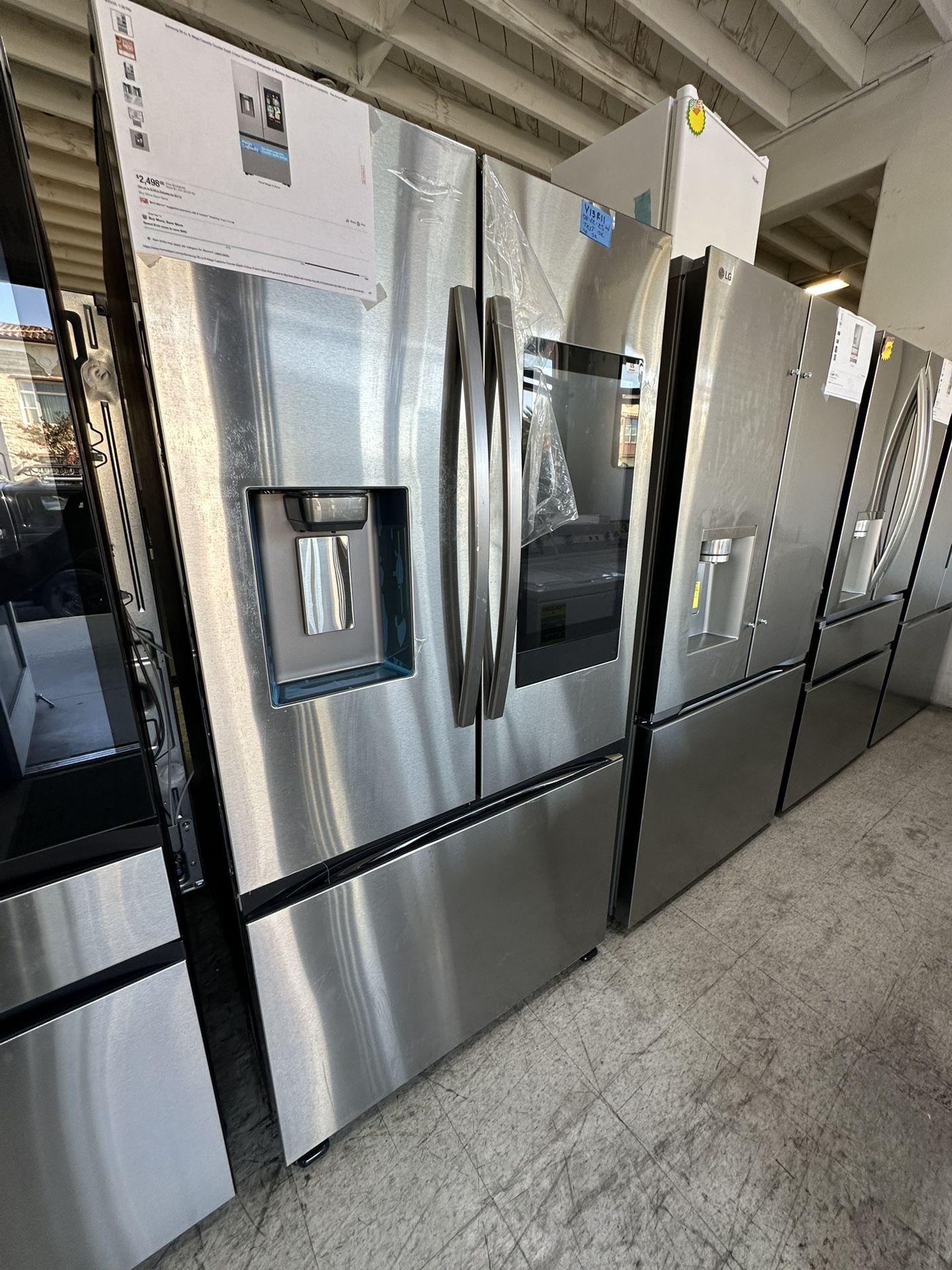 Samsung Stainless Steel Refrigerator Fridge With Tablet Screen