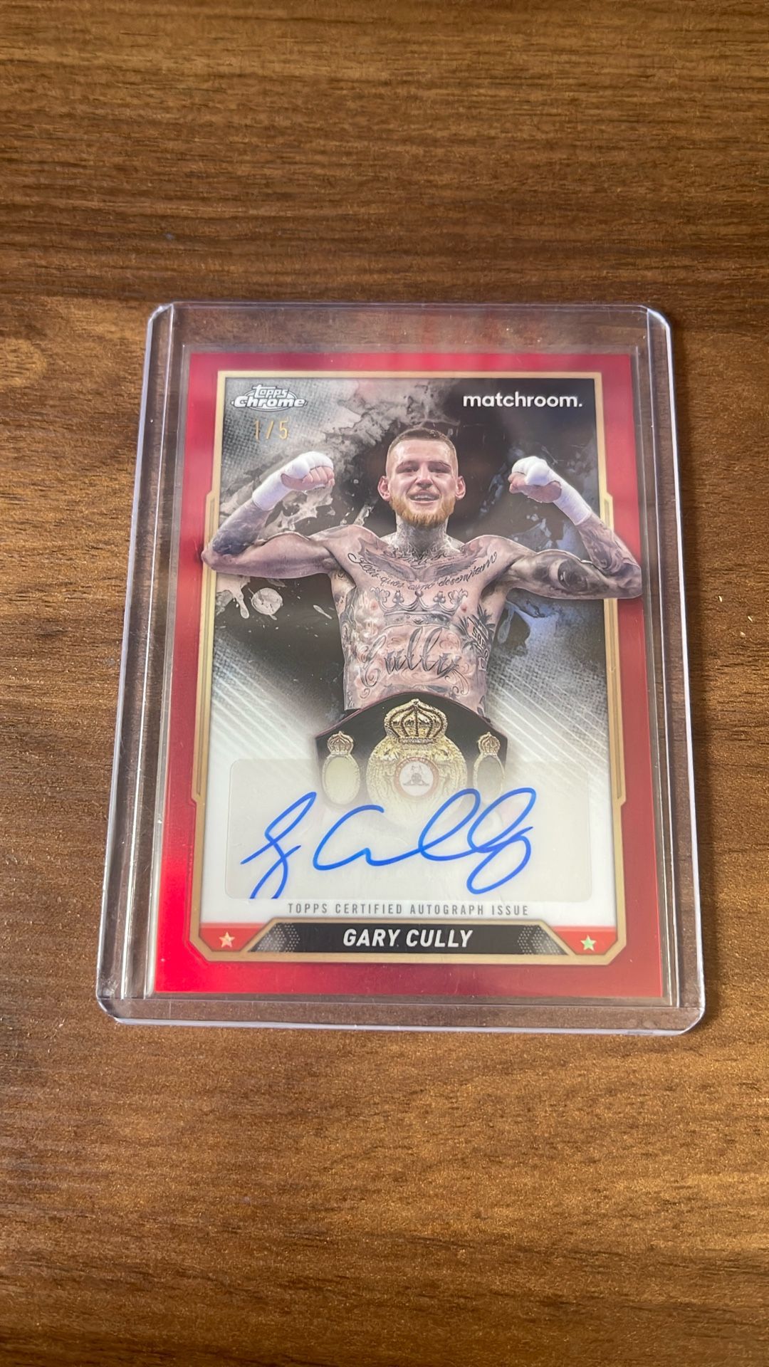 Topps chrome Boxing Autos and numbered 