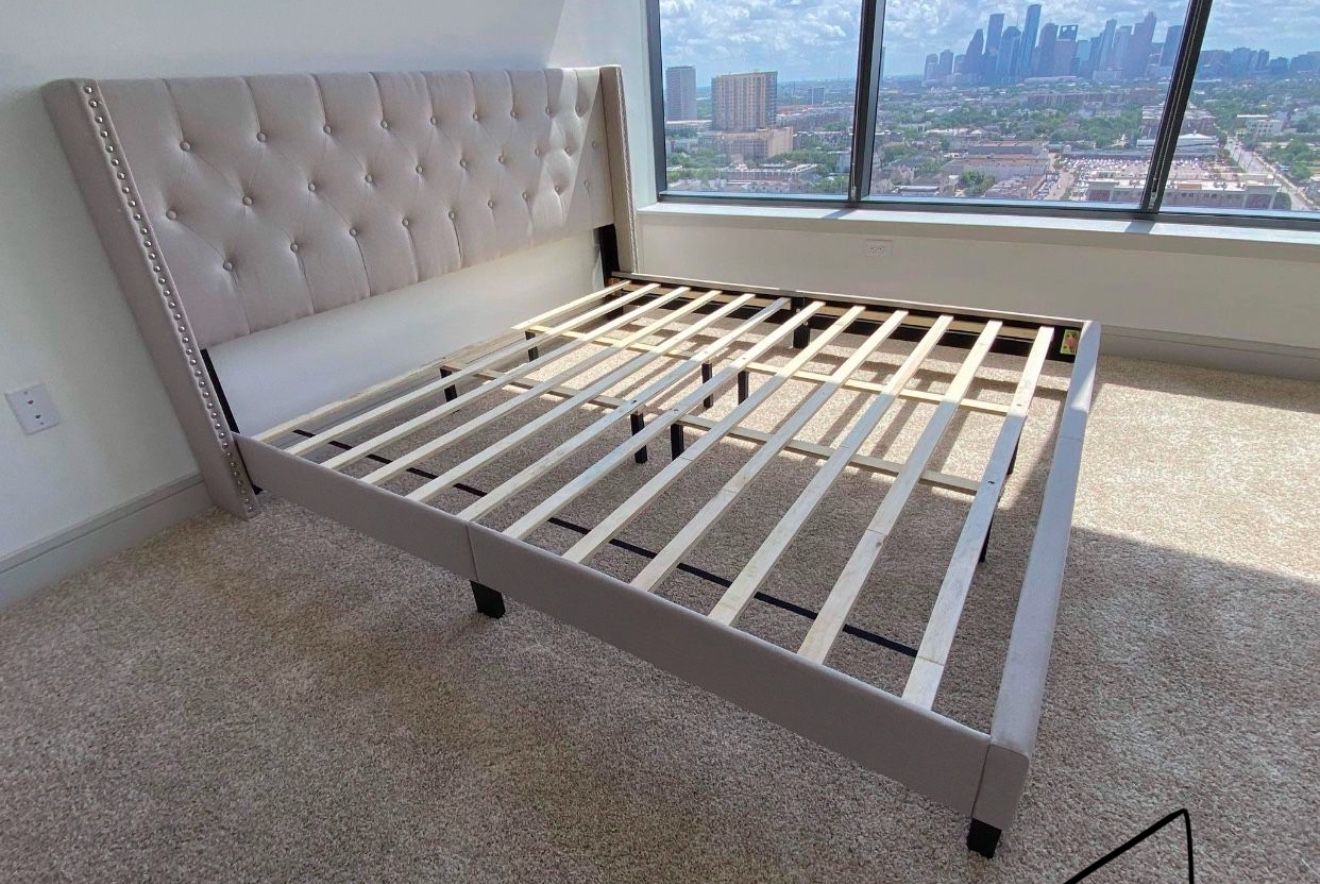 New King Size Platform Bed Frame