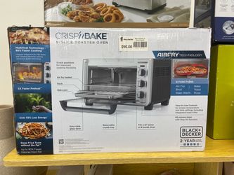 Black+Decker Crisp 'N Bake 6-Slice Air Fry Toaster Oven