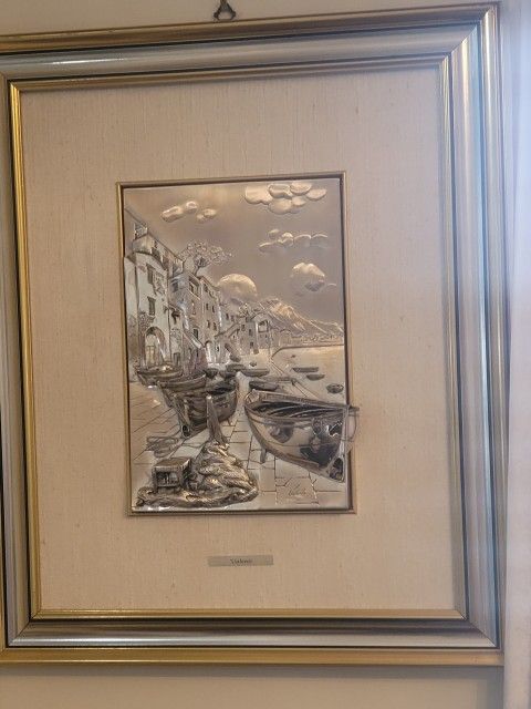 Silver antique frame