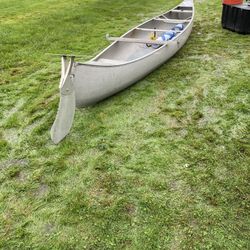 GRUMMAN 17’ ALUMINUM  CANOE SAILBOAT