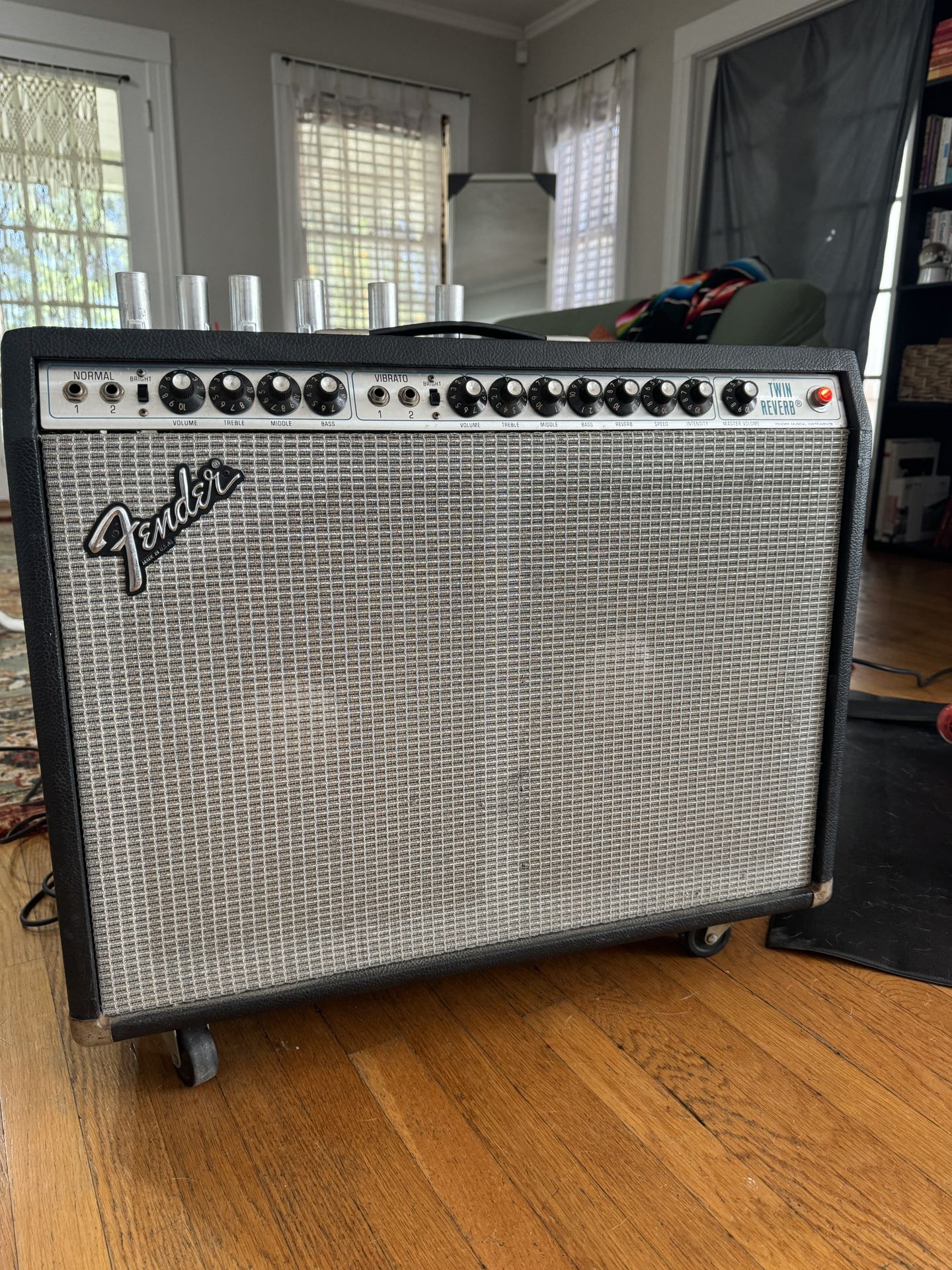 Mint 81 Fender Twin Reverb With Rare JBL E120 Speakers 
