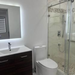 Shower Door        Bathroom Vanity 