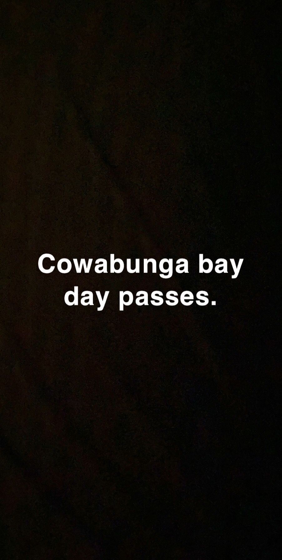 Cowabunga bay passes