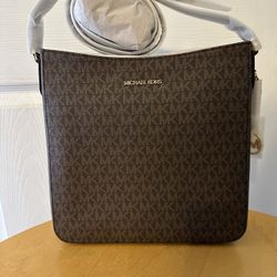 Michael Kors Brown Travel Large Messenger Bag